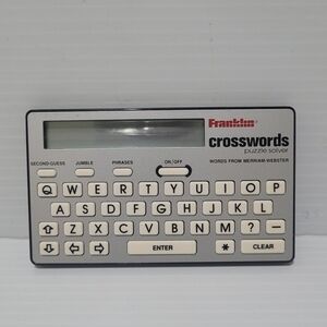 Vintage Franklin Crosswords Puzzle Solver CW-40 Electronic Handheld No Case.